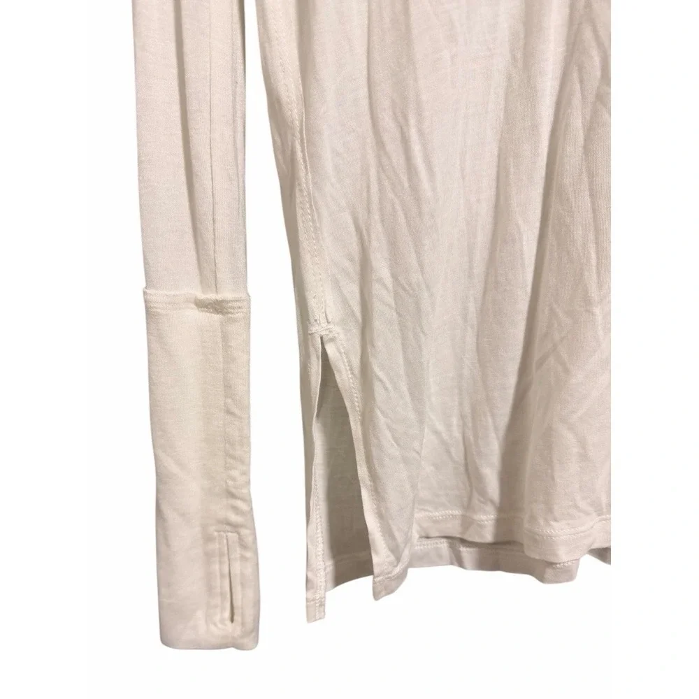 Free People We the Free Fresh & Clean Long Sleeve Top Ivory‎ Women's Size Small